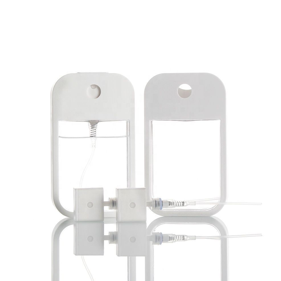 45ml hot factory Transparent Refillable Separate loading travel Fragrance Perfume sprayer credit card portable plastic bottle