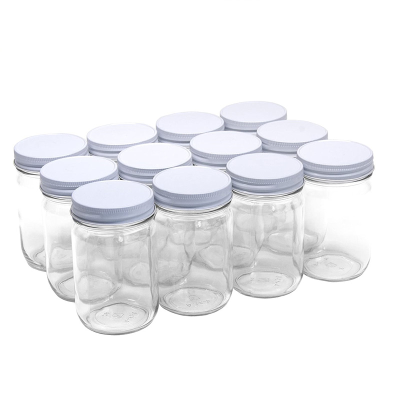 460ml wide mouth straight sided empty tea food storage glass jars for kitchen