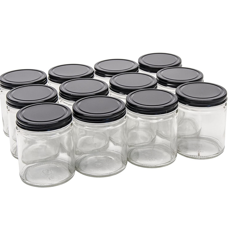 460ml wide mouth straight sided empty tea food storage glass jars for kitchen