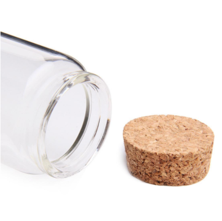 47*70MM 80ML Glass Jar DIY Craft Decorative Container Empty Glass Bottles With Cork