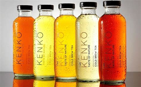473ml Custom Made Cylindrical Cold Brews kombucha Tea Drinking fresh fruit juice glass bottle With Black Lid