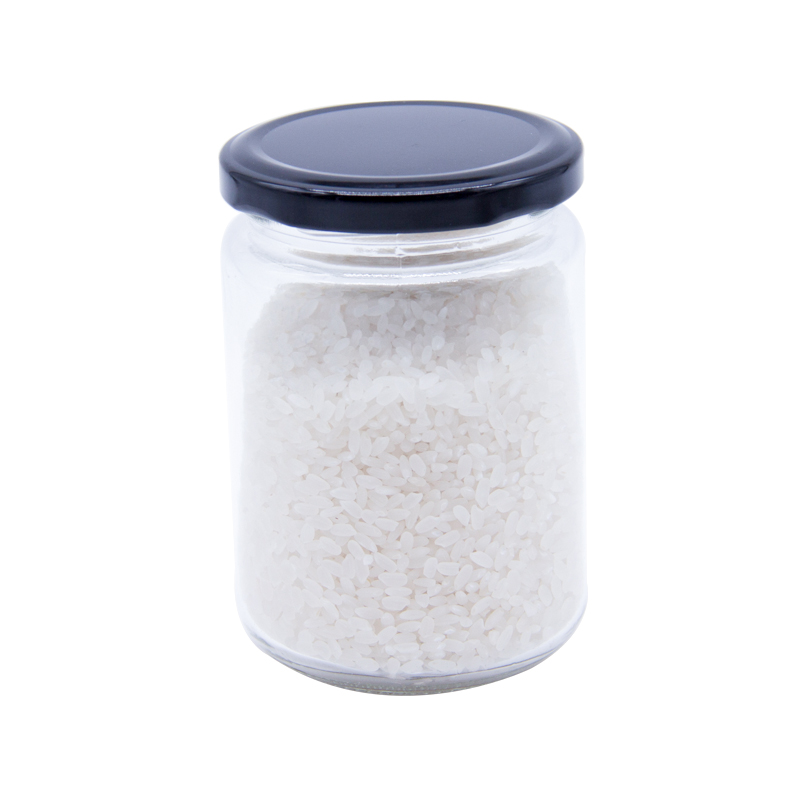 480ml 16oz  Food Grade Empty Round Clear Jam Honey Glass Jar with Gold Lid