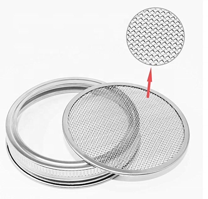 480ml Regular Mouth Sprout Glass Mason Jar with Stainless Lid