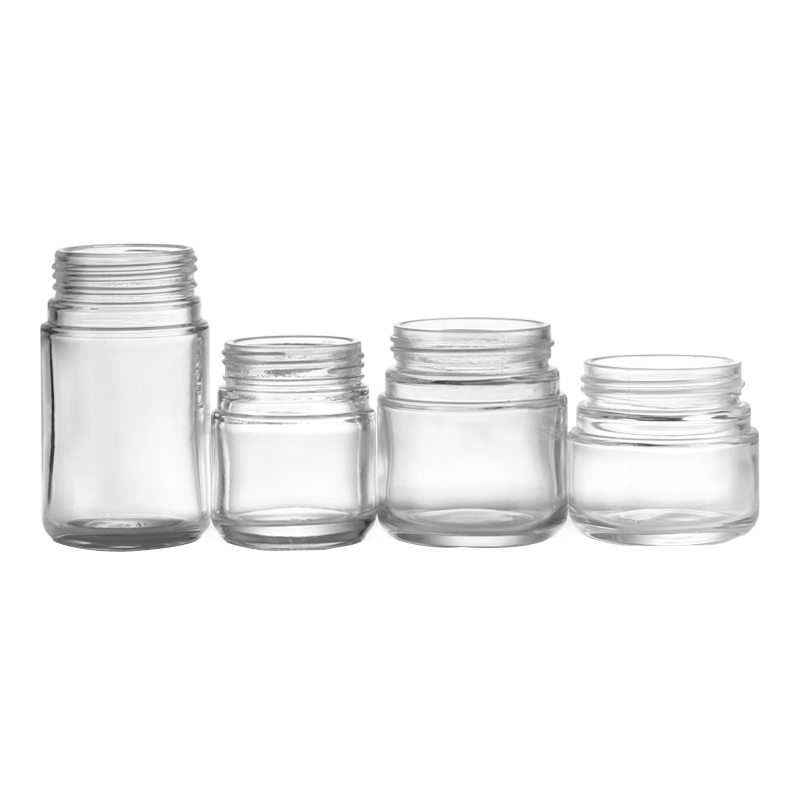 4OZ 2oz Empty Glass Dome Flint Jars For Hemp, Food, Spice, Tobacco Packaging