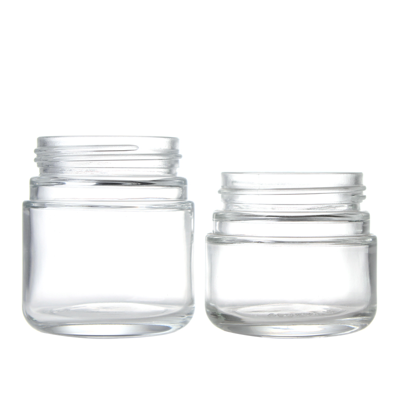 4OZ 2oz Empty Glass Dome Flint Jars For Hemp, Food, Spice, Tobacco Packaging