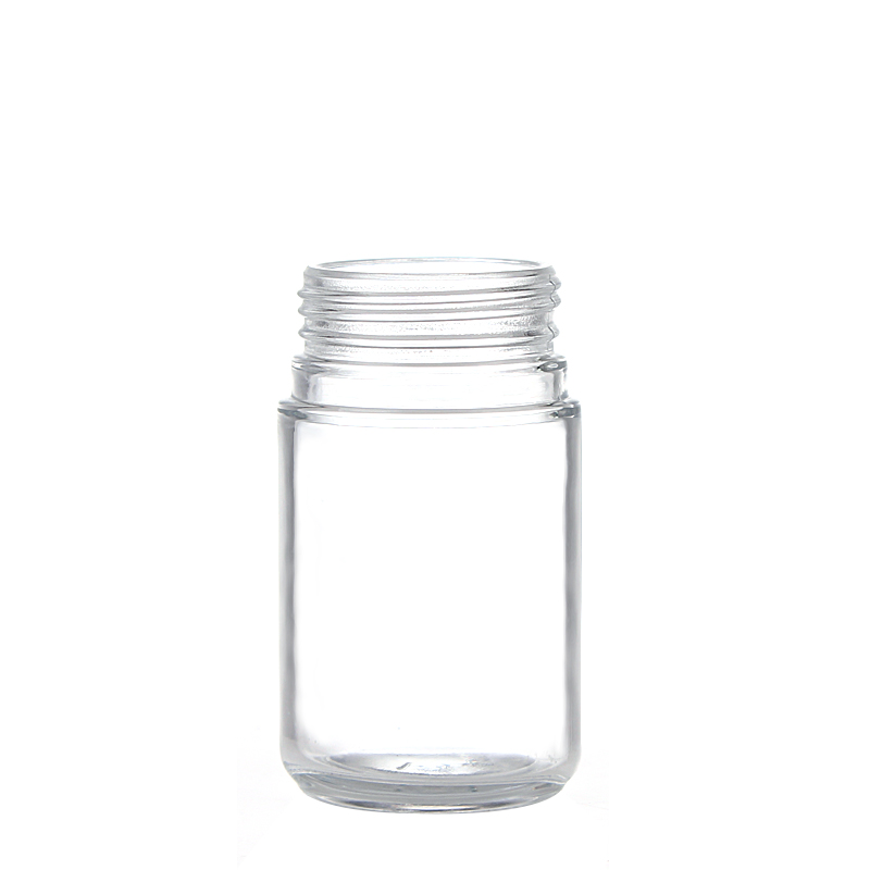 4OZ 2oz Empty Glass Dome Flint Jars For Hemp, Food, Spice, Tobacco Packaging