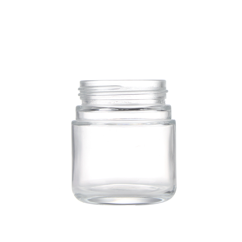 4OZ 2oz Empty Glass Dome Flint Jars For Hemp, Food, Spice, Tobacco Packaging