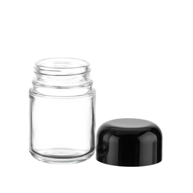 4OZ 2oz Empty Glass Dome Flint Jars For Hemp, Food, Spice, Tobacco Packaging