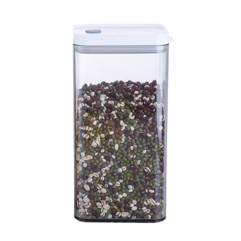 4PCS Cereal Container Storage Set with Lids Plastic Clear Kitchen Organization for Spaghetti