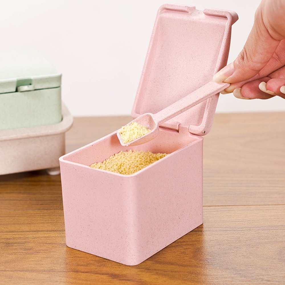 4Pcs/Set Spice Jar Can Salt Pepper Container Spice Box Seasoning Pot Cooking Condiment Boxes Kitchen Cruet