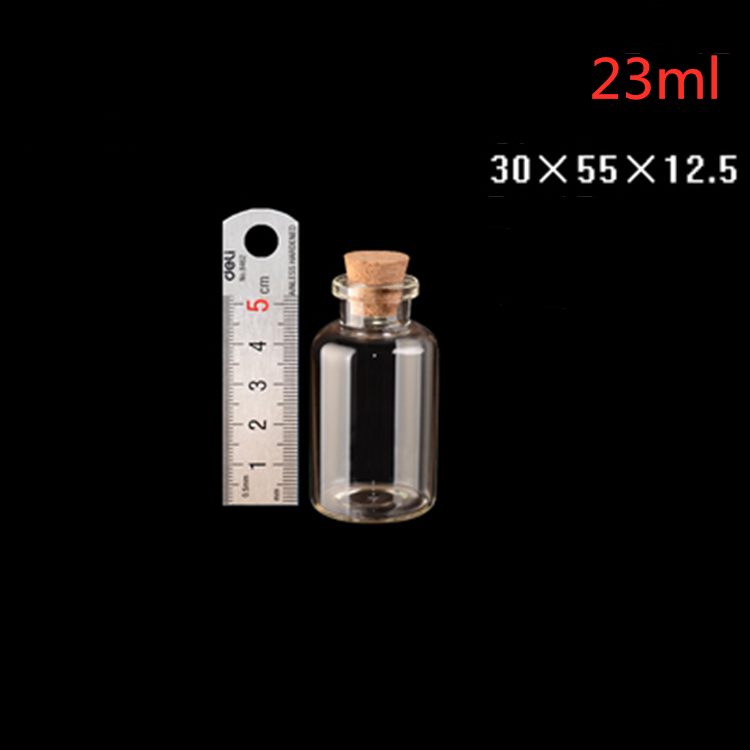 4ml 10ml 20ml 23ml 35ml 50ml 60ml 80ml 110ml Boston shoulder Transparent glass bottle with cork