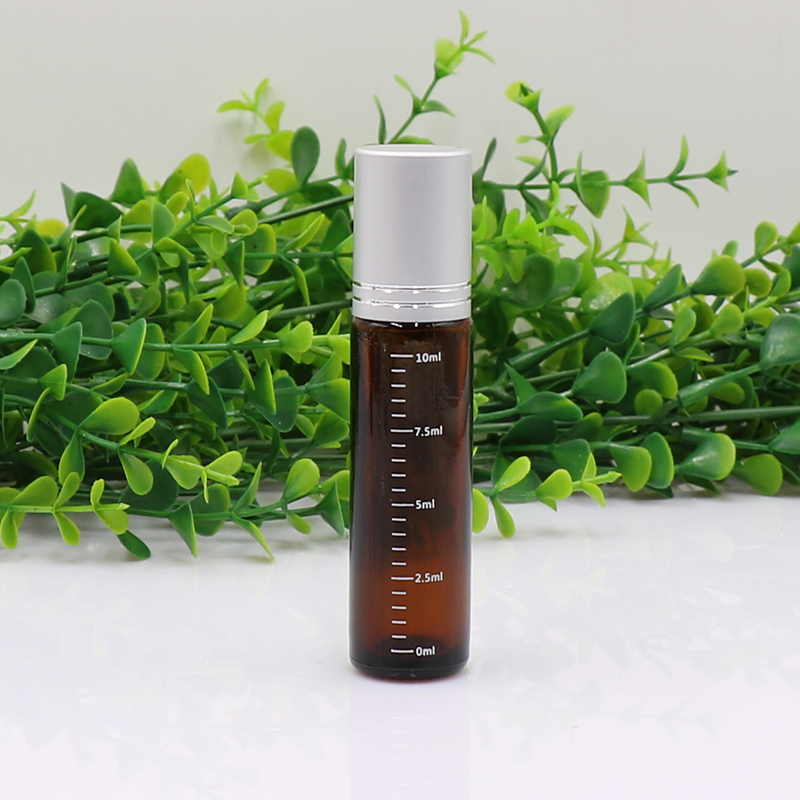 4ml 10ml wholesale mini degree scale printing wall glass pre-roller essential oil bottles perfume bottles with roller top