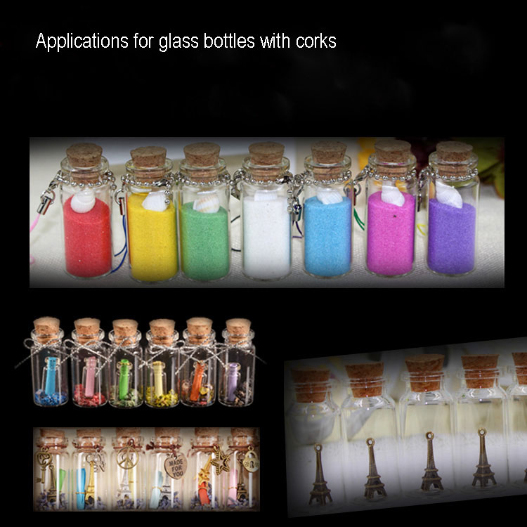 4ml-20ml Small Glass Jars Message Vials With Lid Cheap Cork Stopper Bottle DIY Small Glass Bottle Mini Containers 22 diameter