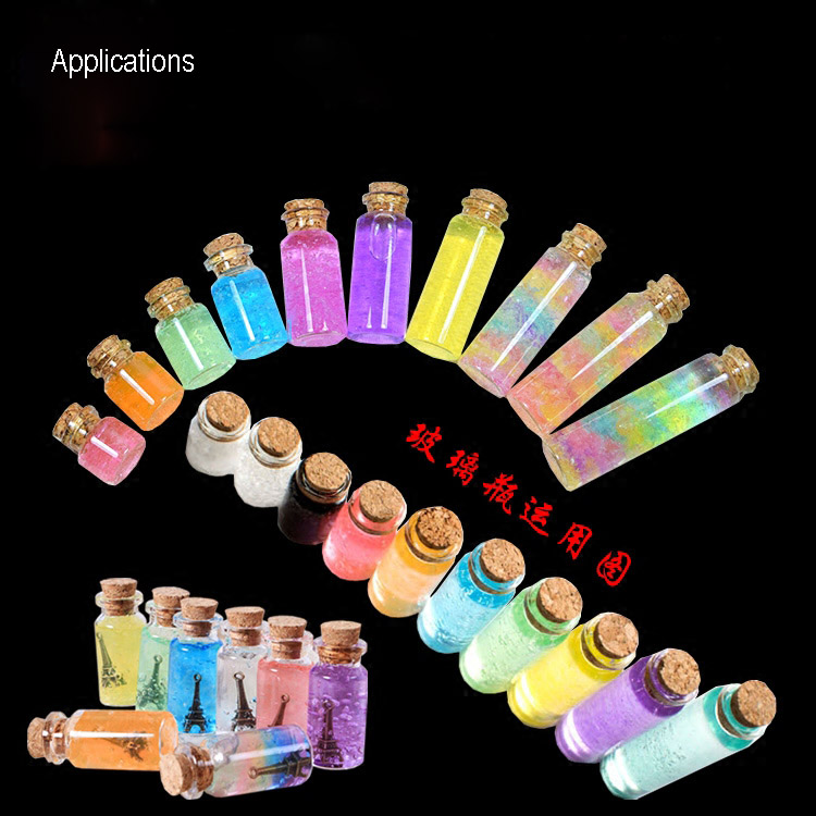 4ml-20ml Small Glass Jars Message Vials With Lid Cheap Cork Stopper Bottle DIY Small Glass Bottle Mini Containers 22 diameter