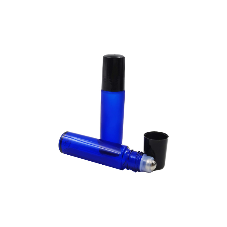 4ml 5 ml 8ml 10 ml clear blue amber essential oil glass roll on bottle with roller ball aluminum or plastic cap wholesale