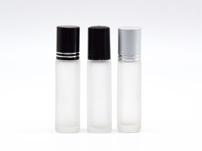 4ml 5 ml 8ml 10 ml clear blue amber essential oil glass roll on bottle with roller ball aluminum or plastic cap wholesale