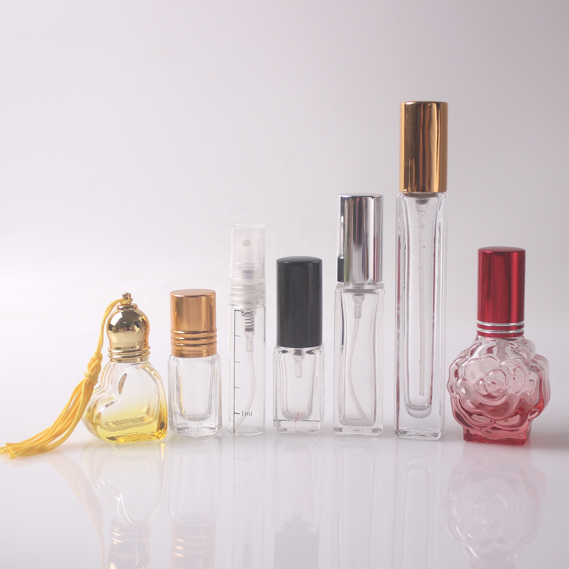 4ml 5ml 6ml 8ml 10ml 12ml Square wooden lid hanging empty vial car air freshener vent clip perfume glass car diffuser bottles