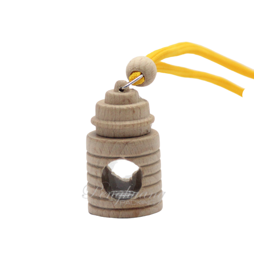 4ml 5ml 7ml Wholesale Wooden Cap Diffuser Empty Hanging Car Perfume Glass Bottle