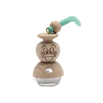 4ml 5ml 7ml Wholesale Wooden Cap Diffuser Empty Hanging Car Perfume Glass Bottle