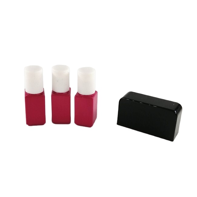 4ml 5ml Square Gel Nail Polish Bottle Custom Design Empty Nail Polish Bottle with Caps Screen Printing Personal Care