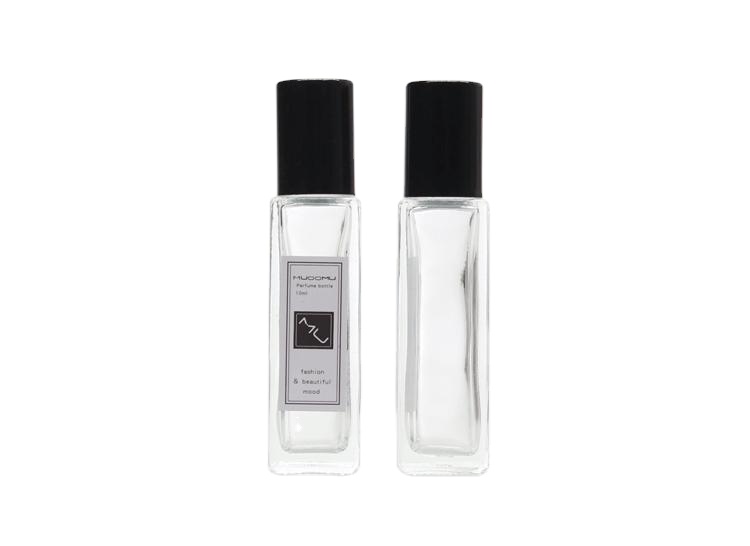 4ml 9ml square glass roll on bottle roller perfume bottle