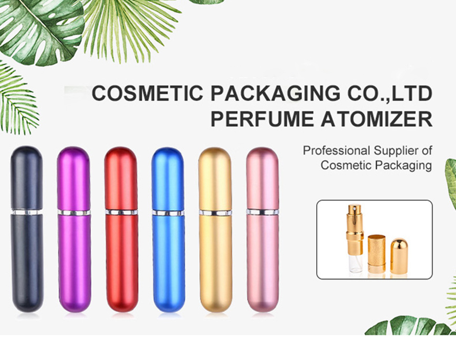 4ml Mini Travel Pocket Refillable Aluminum Empty Atomizer Spray Glass Perfume Bottle