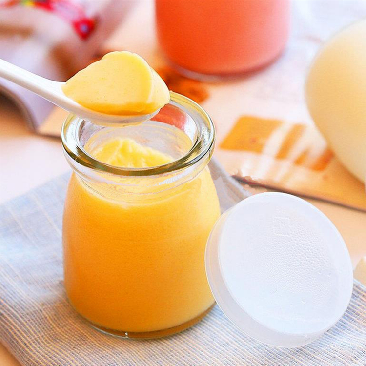 4oz 100ml pudding dessert jam glass jar with metal lid or plastic lid