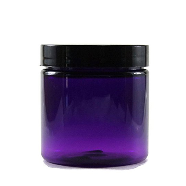 4oz 10oz 8oz 12oz 16oz Amber Plastic Cosmetic Jar for Balms Creams Bath Salts