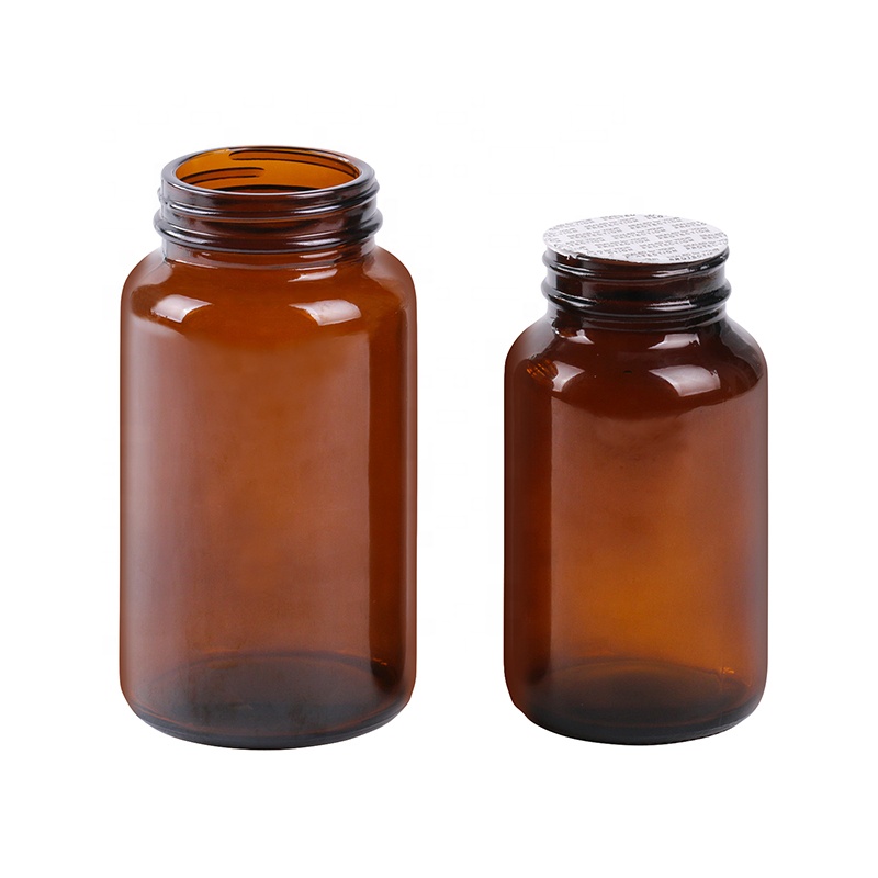 4oz 120cc empty brown glass medicine bottles containers pill capsule bottles