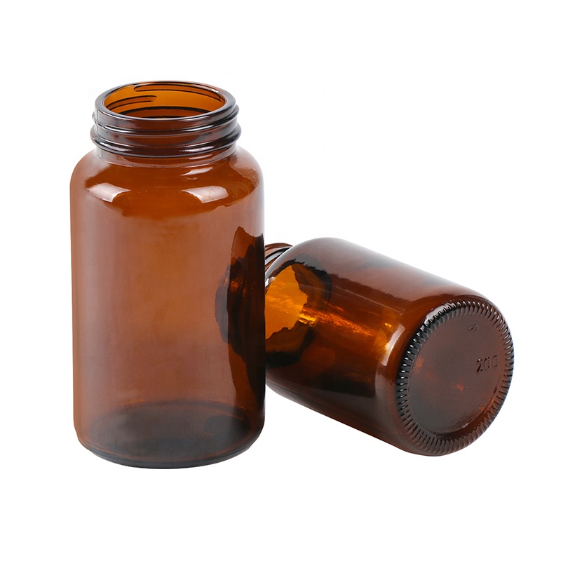 4oz 120cc empty brown glass medicine bottles containers pill capsule bottles