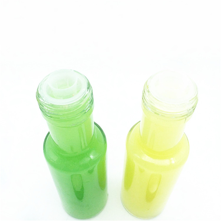 4oz 120ml Wholesale sealed hot sauce woozy glass oil bottle with screw cap