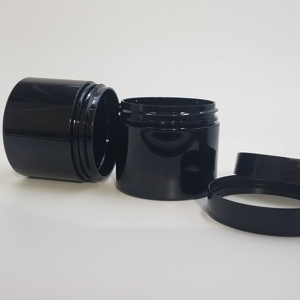 4oz 120ml black pet container with pe liner