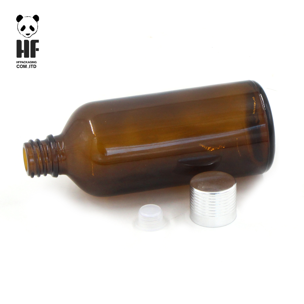 4oz 120ml clear green amber blue color serum empty boston glass bottle with best prices