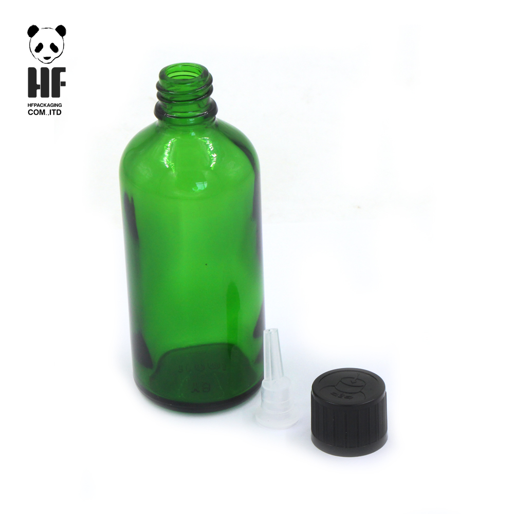 4oz 120ml clear green amber blue color serum empty boston glass bottle with best prices
