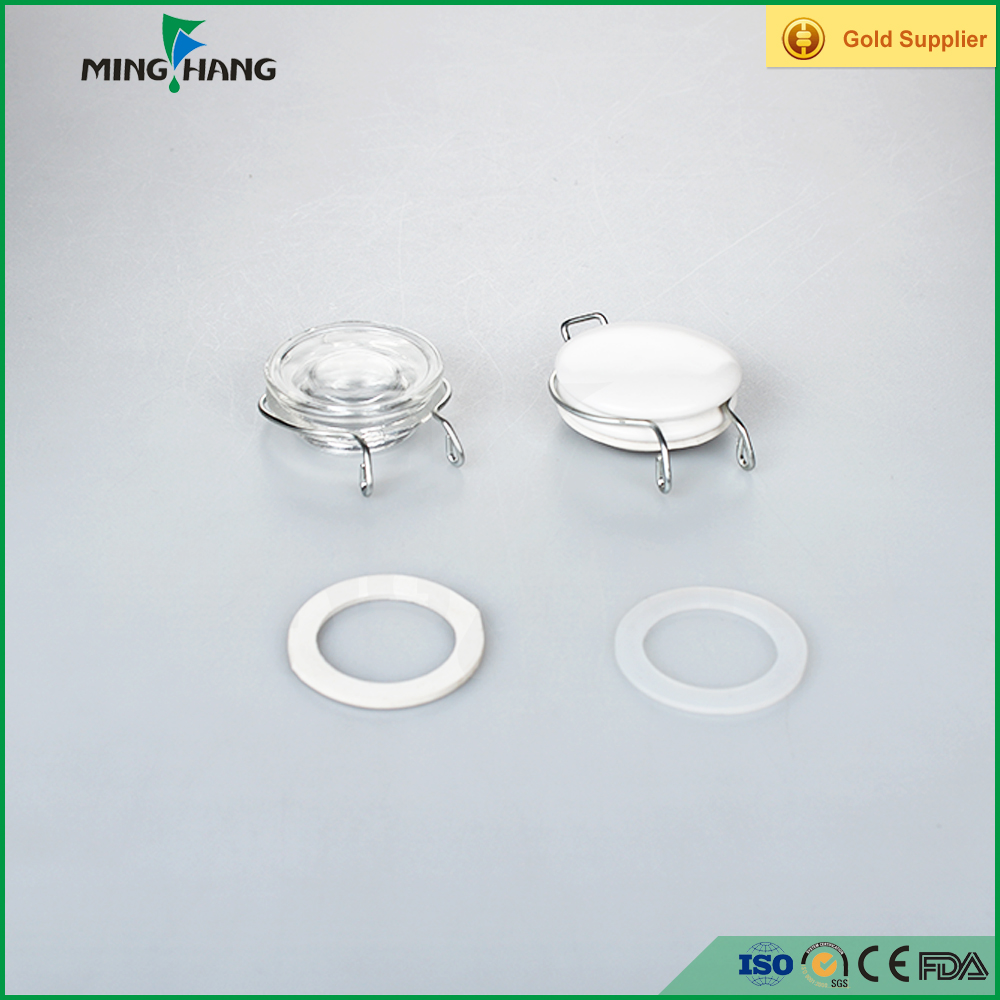 4oz 120ml clear metal lid 3.75 oz sealing wholesale swing top glass jars with a tap for paint