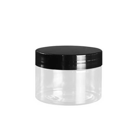 4oz 120ml clear plastic jars with lids for cream