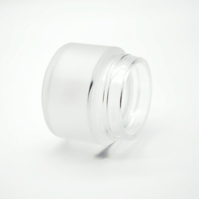 4oz 120ml frosted glass jar with gold metal lid