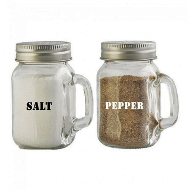 4oz 120ml mini glass mason jar spice jar pot shaker top with handle for salt peppper