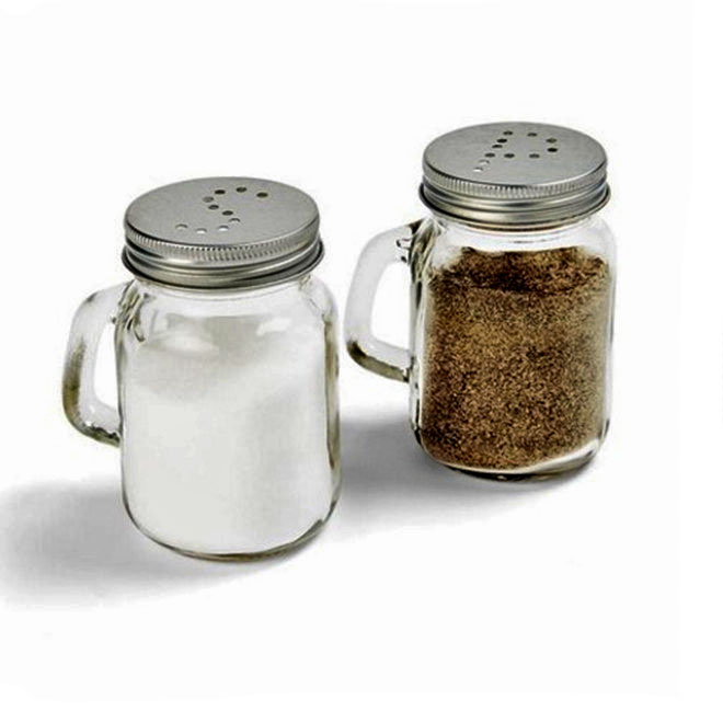 4oz 120ml mini glass mason jar spice jar pot shaker top with handle for salt peppper