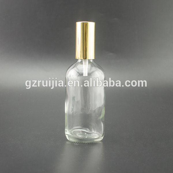 4oz 120ml spray pump boston round glass dropper bottle