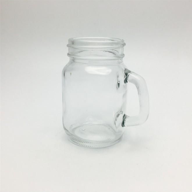 4oz 125ml clear high flint mini candy jam sauce honey glass jar with handle and lid for wedding favor party