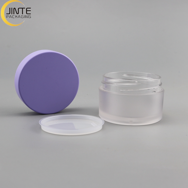 4oz 5oz 6oz 7oz 8oz Matte Purple Cream PETG Cans Cosmetic Jar 200g Plastic Body Cosmetic Packaging