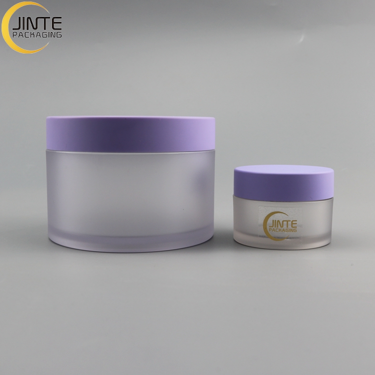 4oz 5oz 6oz 7oz 8oz Matte Purple Cream PETG Cans Cosmetic Jar 200g Plastic Body Cosmetic Packaging