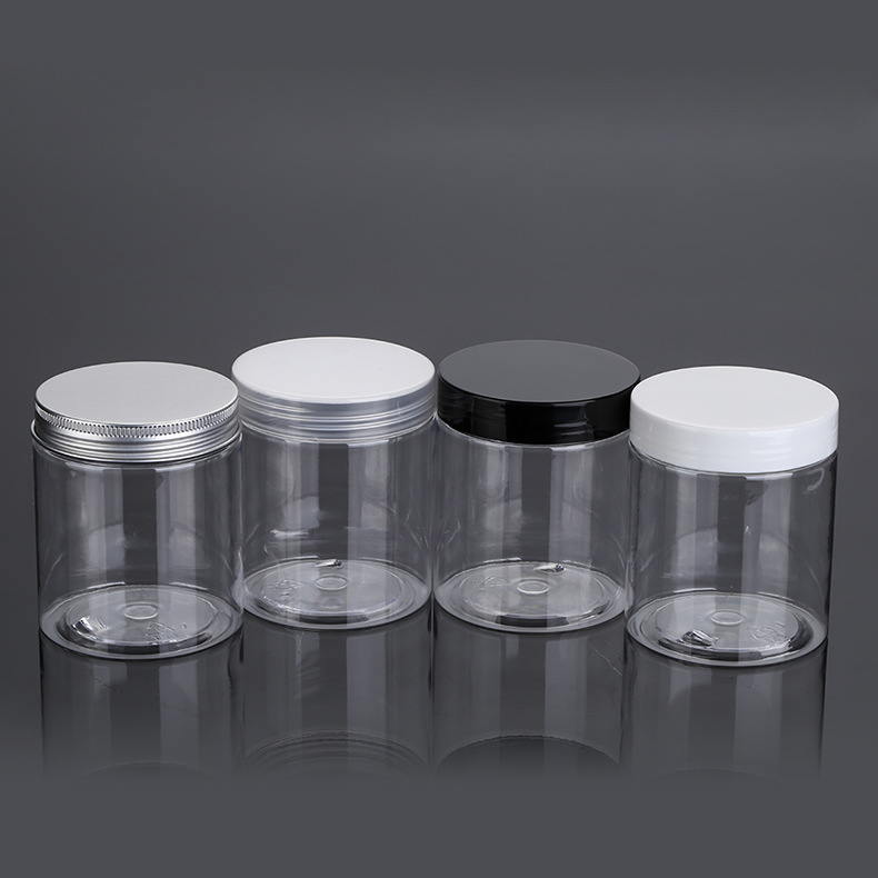 4oz 6oz 8oz 12oz 16oz Oem Skin Care Large Capacity Transparent PET GEL Container Thick Wall Cosmetic Package Jars