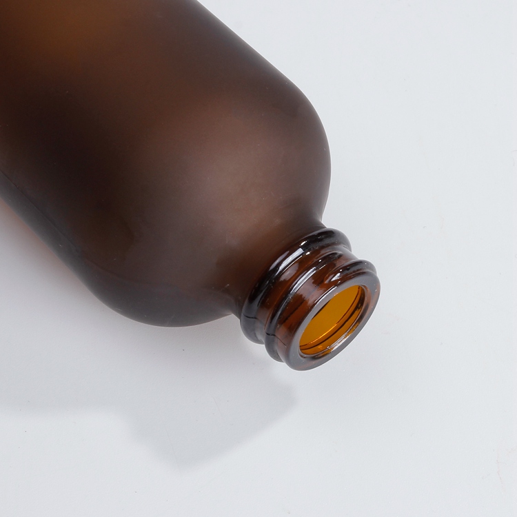 4oz 6oz 8oz 12oz Amber Frosted Round Bottles Empty Glass Bottle Spray Atomizer for Essential Oils Aromatherapy Cosmetic