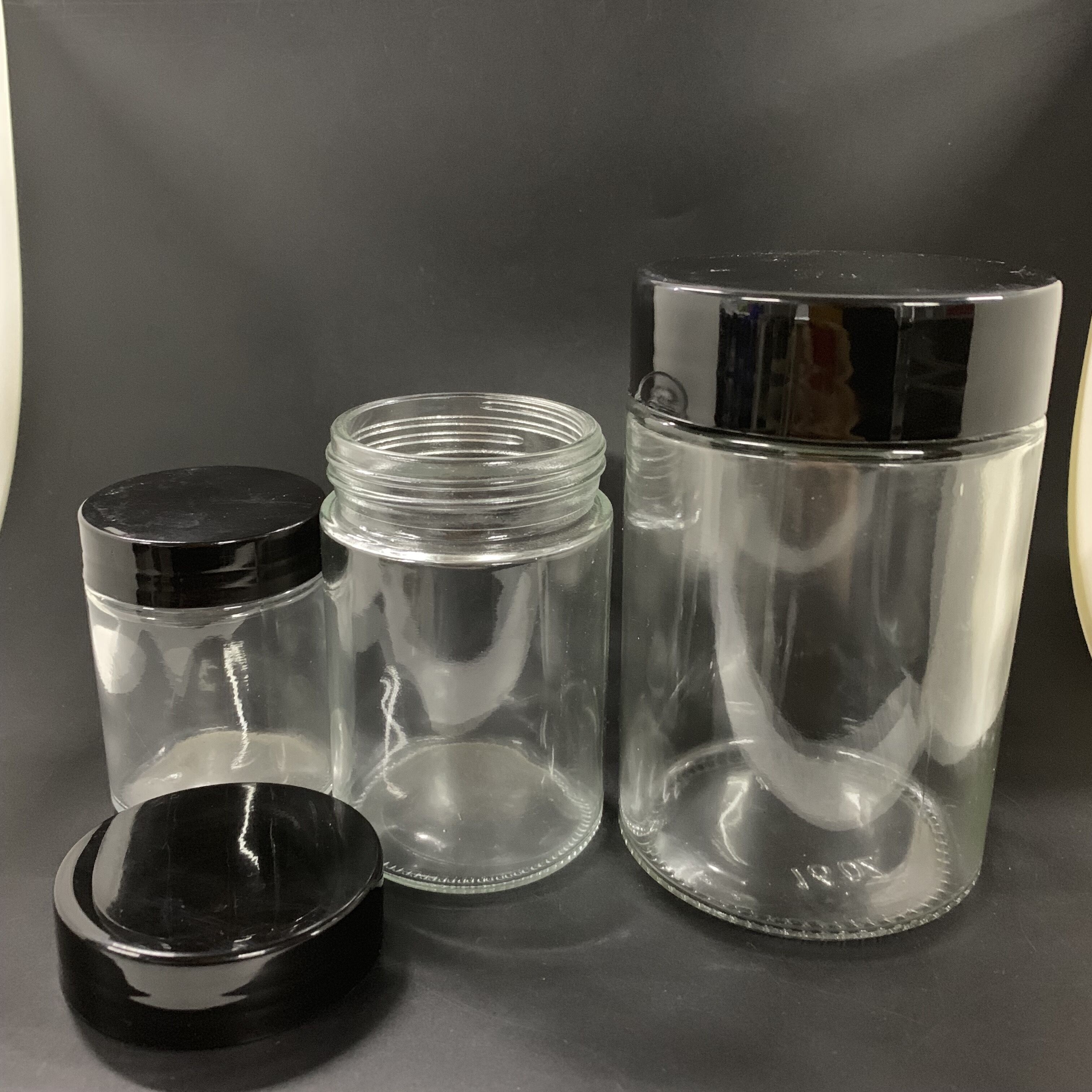 4oz 6oz 8oz 16oz Glass Jar with Lids Food Storage Jar