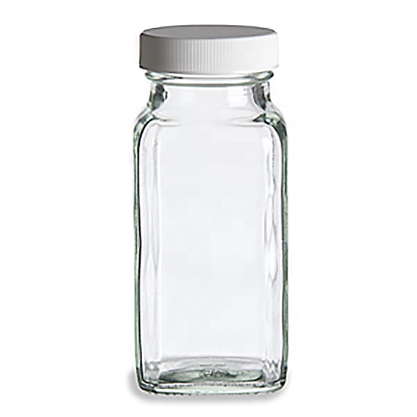 4oz 6oz 8oz Seasoning Pepper Glass Jar with Plastic Screw Cap for Sale