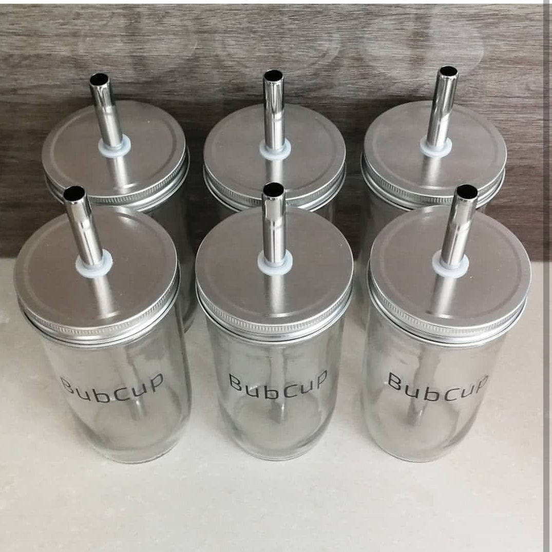 4oz 8oz 10oz 12oz 16oz 20oz 24oz Empty Custom Wide Mouth Mason Glass Jars and Bottles with Straw Lid