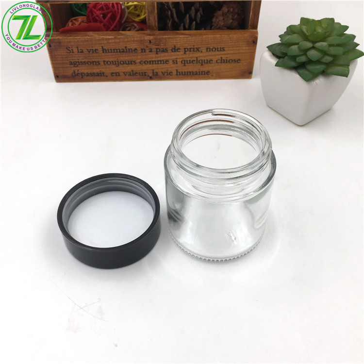 4oz 8oz 120ml 240ml Glass Child Proof Jar Straight Sided Glass Weeds Jar With Child Resistant Lid