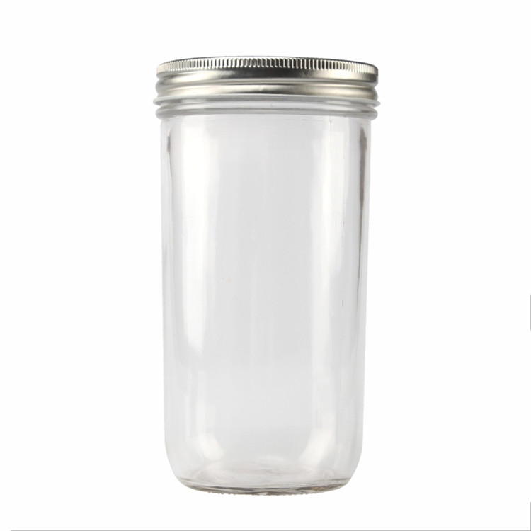 4oz 8oz 12oz wide mouth mason jar , tapered Glass Jar for food canning